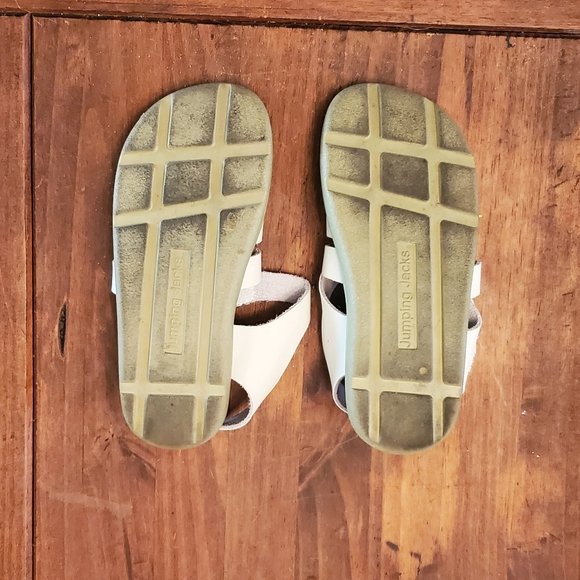 Girls White Velcro Sandals Sz 13.5 - Picture 5 of 5